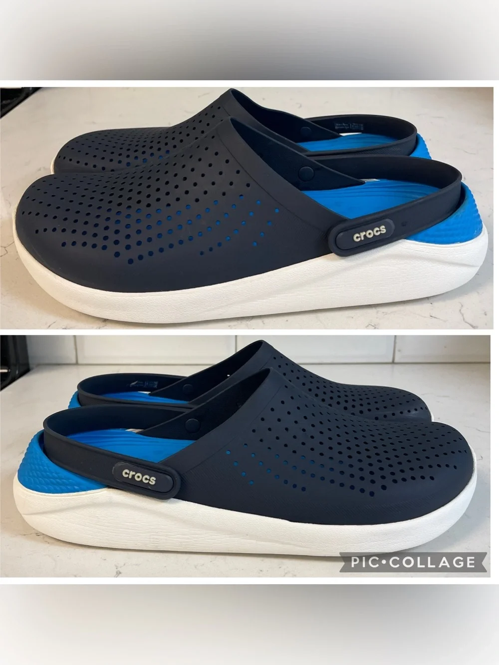 Crocs Literide Clog Navy Blue 204592 Men’s Size 13 Slip-ons Boat Shoes